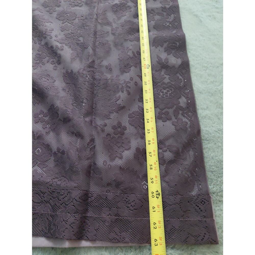 Vintage Lace Curtains Set of 2 Plum Purple Made USA Cottagecore 38X62 Romantic - Picture 5 of 10
